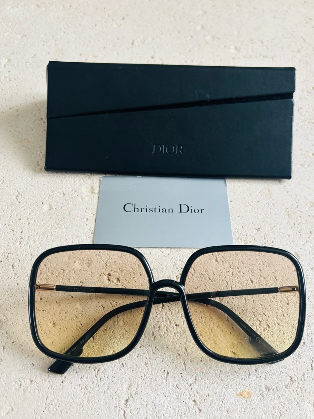 Dior Acetate So Stellaire 1 Sunglasses Black